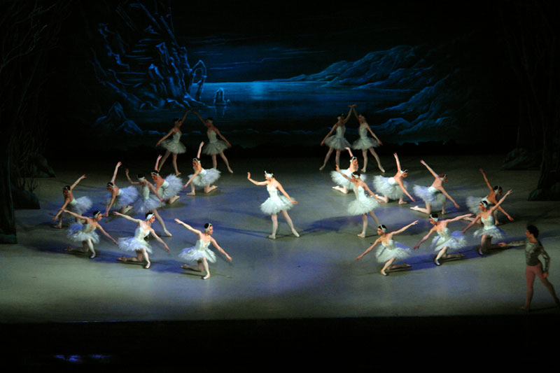 Nino Ananiashvii in Swan Lake ballet, image published under Creative Commons Attribution License 2.0 by author Paata Vardanashvii