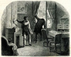illustration to The Purloined Letter by E.A. Poe, illustrator unknown, public domain image