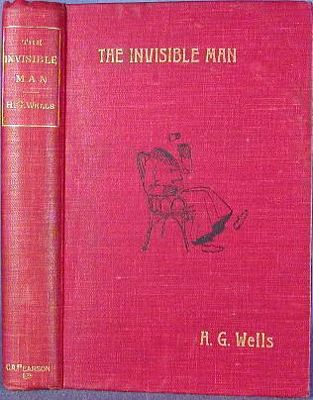 First edition cover of The Invisible Man by H. G. Wells, 1897, public domain