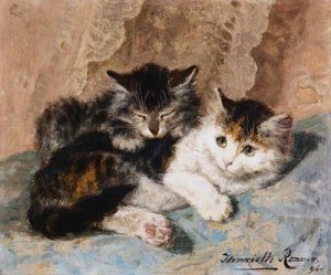 Cats Best of Friends by Henriette Ronner-Knip, public domain