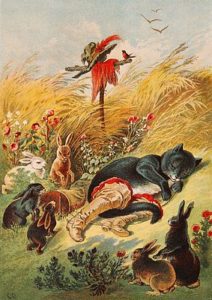Cats Puss in Boots, illustration by Carl Offterdinger, public domain