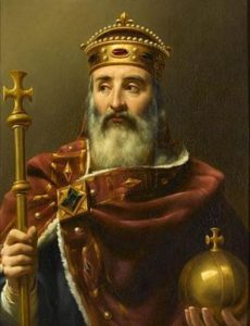 Charlemagne empereur d'Occident by Louis-Felix Amiel, public domain