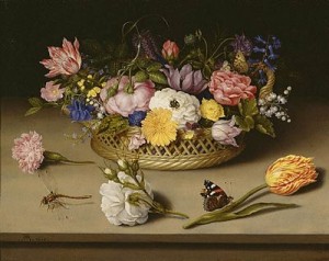 Flower Still Life by Ambrosius Bosschaert, the Elder, public domain image