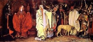 King Lear Cordelia's Farewell by Edwin Austin Abbey, public domain image