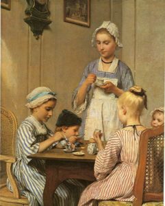 Children's Breakfast by Albert Anker, public domain image