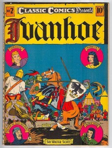 Ivanhoe classic comics cover, public domain image